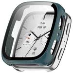 For Amazfit Active 2 Square Tempered Film Integrated PC Watch Protective Cover(Green)