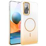 For Xiaomi Redmi Note 10 Pro Gold Diamond Glitter Gradient MagSafe Shockproof Phone Case(Gold)