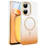 For Xiaomi Redmi 13C 4G / 5G Gold Diamond Glitter Gradient MagSafe Shockproof Phone Case(Gold)