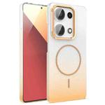 For Xiaomi Redmi Note 13 Pro 4G Gold Diamond Glitter Gradient MagSafe Shockproof Phone Case(Gold)