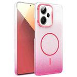 For Xiaomi Redmi Note 13 Pro 5G Gold Diamond Glitter Gradient MagSafe Shockproof Phone Case(Red)