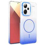 For Xiaomi Redmi Note 13 Pro+ 5G Gold Diamond Glitter Gradient MagSafe Shockproof Phone Case(Blue)