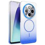 For Xiaomi Redmi 14C 4G Gold Diamond Glitter Gradient MagSafe Shockproof Phone Case(Blue)