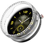 For Honor Watch Fit Elegant Single Row Diamond Half Coverage Hollow TPU Watch Cover(Transparent)