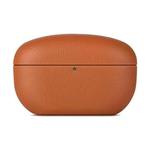 For  Sony WF-1000XM5 Grained Genuine Leather Bluetooth Headset Protective Case(Brown)