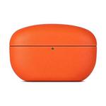 For  Sony WF-1000XM5 Grained Genuine Leather Bluetooth Headset Protective Case(Orange)