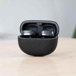 For Bose Ultra Litchi Print Genuine Leather Bluetooth Headset Protective Case(Black)
