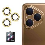 For Huawei Pura 80 5G ENKAY 9H Rear Lens Aluminium Alloy Tempered Glass Film(Gold)