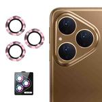 For Huawei Pura 80 5G ENKAY 9H Rear Lens Aluminium Alloy Tempered Glass Film(Pink)