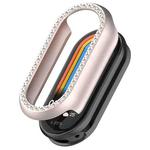For Xiaomi Smart Band 10 / 10 NFC Single Row Diamond Half Coverage Hollow TPU Watch Cover(Starlight)