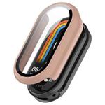 For Xiaomi Smart Band 10 / 10 NFC Tempered Film Integrated PC Watch Protective Cover(Pink)