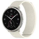 For Amazfit Active 2 / Active 2 Square Cloud Wood Grain Silicone Soft Magnetic Watch Band(Starlight)