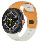 For Samsung Galaxy Watch 8 40mm / 44mm Dots Texture Black Buckle Silicone Watch Band(Starlight Orange)