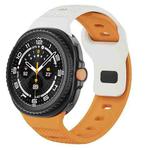 For Samsung Galaxy Watch 8 40mm / 44mm Dots Texture Black Buckle Silicone Watch Band(Orange Starlight)