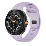 For Samsung Galaxy Watch 8 40mm / 44mm Dots Texture Black Buckle Silicone Watch Band(Ghostly Purple)