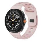 For Samsung Galaxy Watch 8 40mm / 44mm Dots Texture Black Buckle Silicone Watch Band(Lovable Pink)