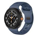 For Samsung Galaxy Watch 8 40mm / 44mm Dots Texture Black Buckle Silicone Watch Band(Midnight Blue)