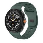 For Samsung Galaxy Watch 8 40mm / 44mm Dots Texture Black Buckle Silicone Watch Band(Meditation Green)