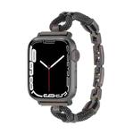 For Apple Watch 46mm / 49mm / 45mm / 44mm Copper Chain Metal Watch Band(Black)