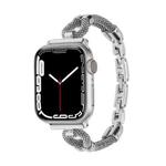 For Apple Watch 42mm / 41mm / 40mm / 38mm Copper Chain Metal Watch Band(Silver)