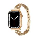 For Apple Watch 42mm / 41mm / 40mm / 38mm Copper Chain Metal Watch Band(Gold)