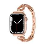 For Apple Watch 42mm / 41mm / 40mm / 38mm Copper Chain Metal Watch Band(Rose Gold)