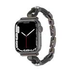 For Apple Watch 42mm / 41mm / 40mm / 38mm Copper Chain Diamonds Metal Watch Band(Black)