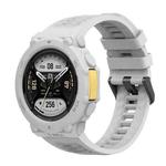 For Huami Amazfit T-Rex 2 Silicone Watch Cover Integrated Sport Silicone Watch Band(Rock Gray)