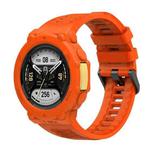 For Huami Amazfit T-Rex 2 Silicone Watch Cover Integrated Sport Silicone Watch Band(Orange)