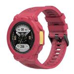 For Huami Amazfit T-Rex 2 Silicone Watch Cover Integrated Sport Silicone Watch Band(Red)