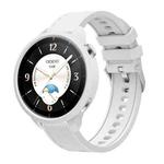 For OPPO Watch X2 Mini Silicone Watch Cover Integrated Diamond Texture Silicone Watch Band(White)