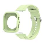 For Huawei Watch Fit 4 Pro Silicone Watch Cover Integrated Wave Texture Silicone Watch Band(Green)
