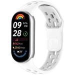 For  Xiaomi Smart Band 10 / 9 / 8 Honeycomb Hole Breathable TPU Watch Band(White)