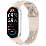 For  Xiaomi Smart Band 10 / 9 / 8 Honeycomb Hole Breathable TPU Watch Band(Ivory White)
