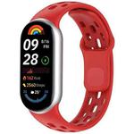 For  Xiaomi Smart Band 10 / 9 / 8 Honeycomb Hole Breathable TPU Watch Band(Red)