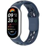 For  Xiaomi Smart Band 10 / 9 / 8 Honeycomb Hole Breathable TPU Watch Band(Dark Blue)