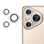 For Huawei Pura 80 Ultra Kalebol No Flicker Ultra-Thin Individual Camera Lens Tempered Glass Film(Silver)