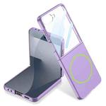 For Samsung Galaxy Z Flip7 5G Ultra-thin All-inclusive MagSafe Foldable Phone Case(Purple)