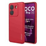 For Xiaomi Poco M7 Pro ENKAY Liquid Silicone Soft Shockproof Phone Case(Red)