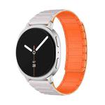 For Samsung Galaxy Watch8 / Watch8 Classic I-shaped Magnetic Silicone Watch Band(Starlight Orange)