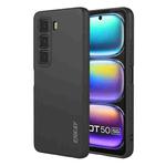 For Infinix Hot 50 5G ENKAY Liquid Silicone Soft Shockproof Phone Case(Black)