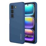 For Infinix Hot 50 5G ENKAY Liquid Silicone Soft Shockproof Phone Case(Dark Blue)