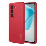 For Infinix Hot 50 Pro 4G ENKAY Liquid Silicone Soft Shockproof Phone Case(Red)