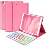 For iPad Air 2022 / 2020 10.9 Magnetic Bluetooth Color Keyboard Case(Begonia Red)