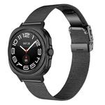 For Samsung Galaxy Watch Ultra 47mm / Ultra 2025 Turtle Buckle Milanese Metal Watch Band(Black)
