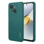 For Tecno Spark 30 4G ENKAY Liquid Silicone Soft Shockproof Phone Case(Dark Green)
