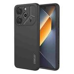 For Tecno Pova 6 4G ENKAY Liquid Silicone Soft Shockproof Phone Case(Black)