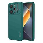 For Tecno Pova 6 4G ENKAY Liquid Silicone Soft Shockproof Phone Case(Dark Green)