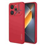 For Tecno Pova 6 4G ENKAY Liquid Silicone Soft Shockproof Phone Case(Red)
