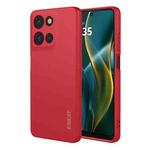 For Motorola Moto G Play 2025 / G 5G 2025 ENKAY Liquid Silicone Soft Shockproof Phone Case(Red)